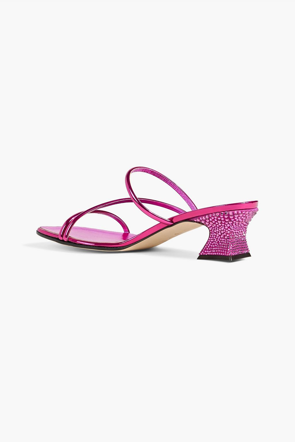 GIUSEPPE ZANOTTI Twingo 45 mirrored-leather mules
