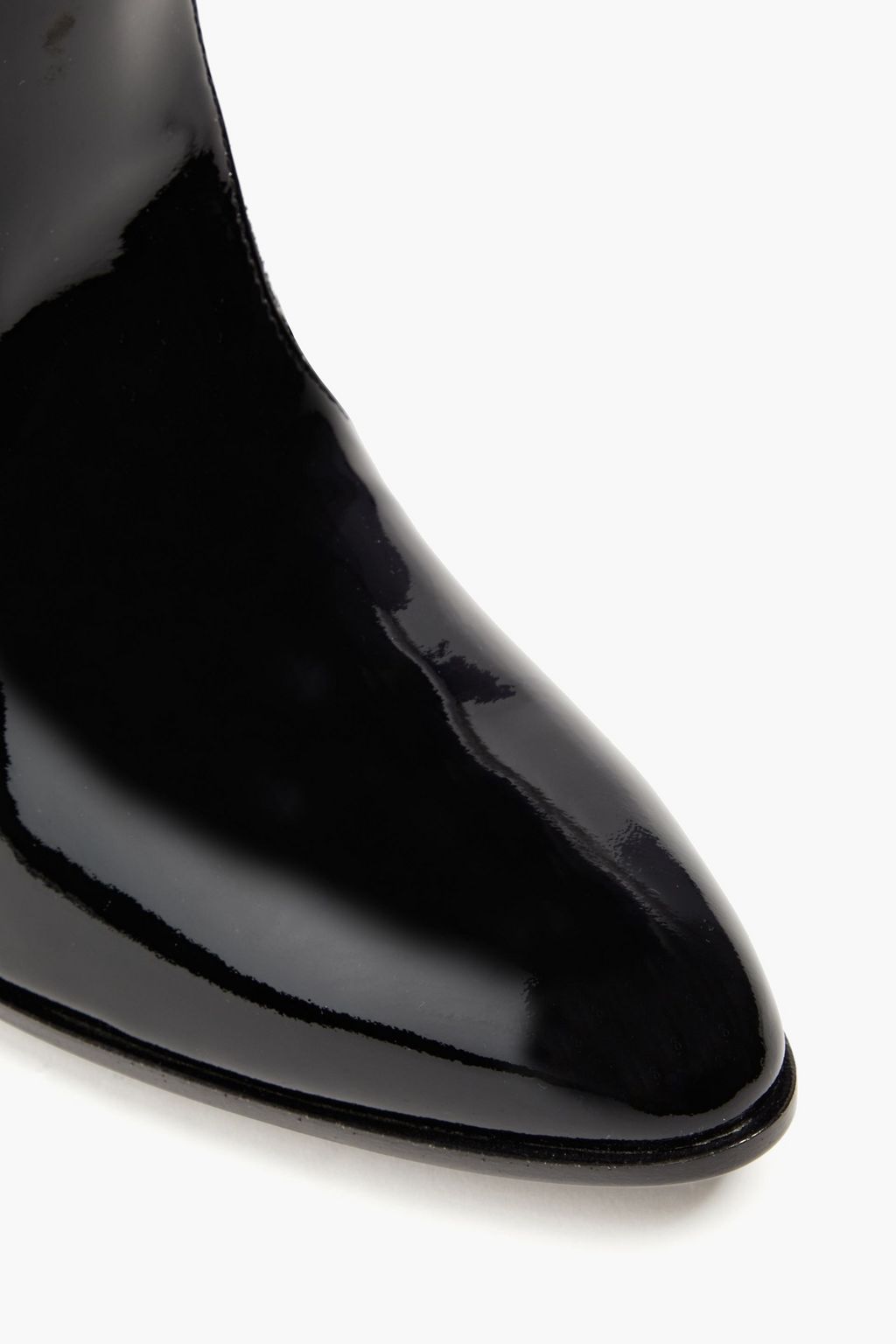 GIUSEPPE ZANOTTI حذاء بوت كاوبوي ’’إلنا’’ مصنوع من الجلد اللامع ومزيّن بالغليتر