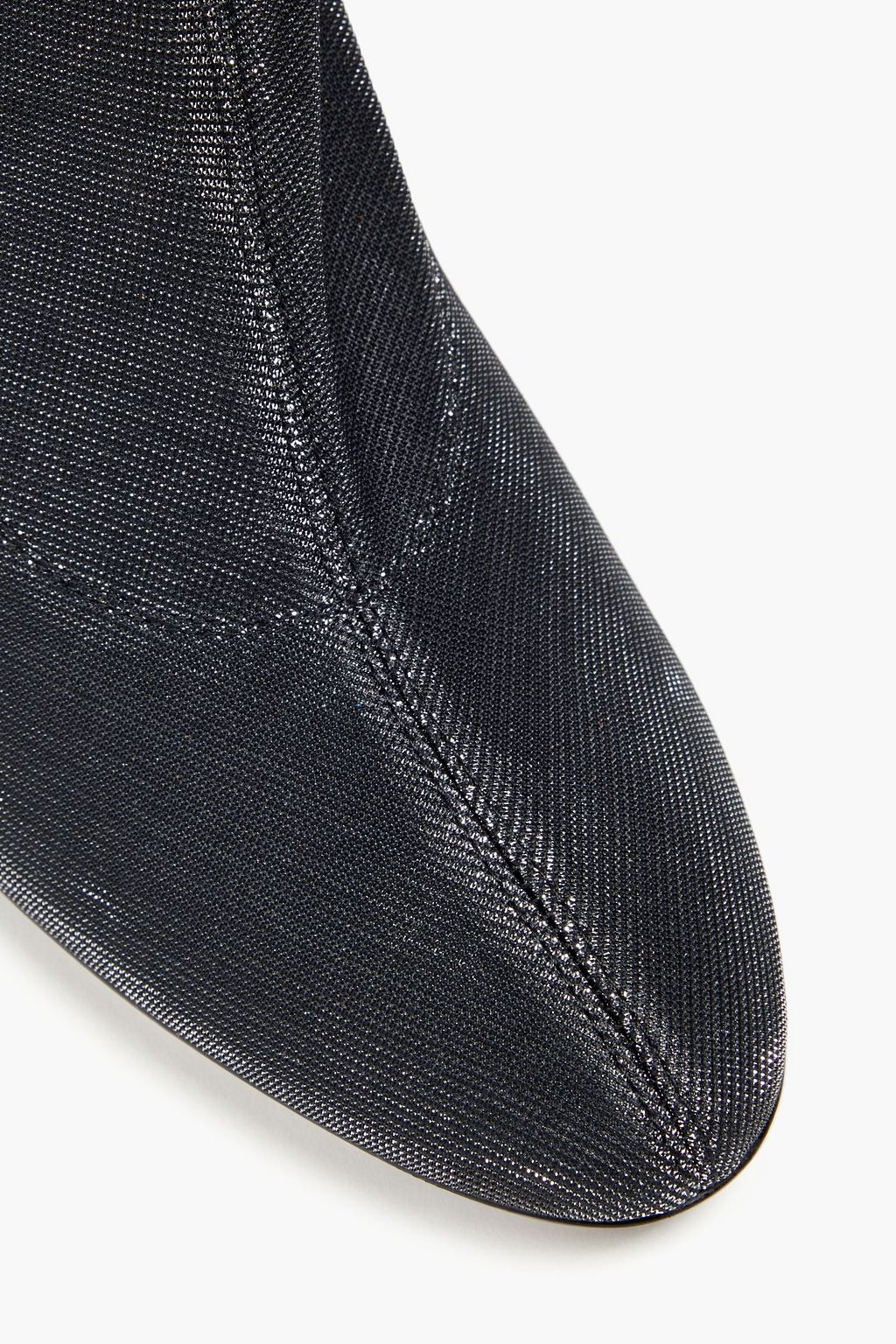 GIUSEPPE ZANOTTI 펠리시엔 메탈릭 스트레치 니트 앵클 부츠