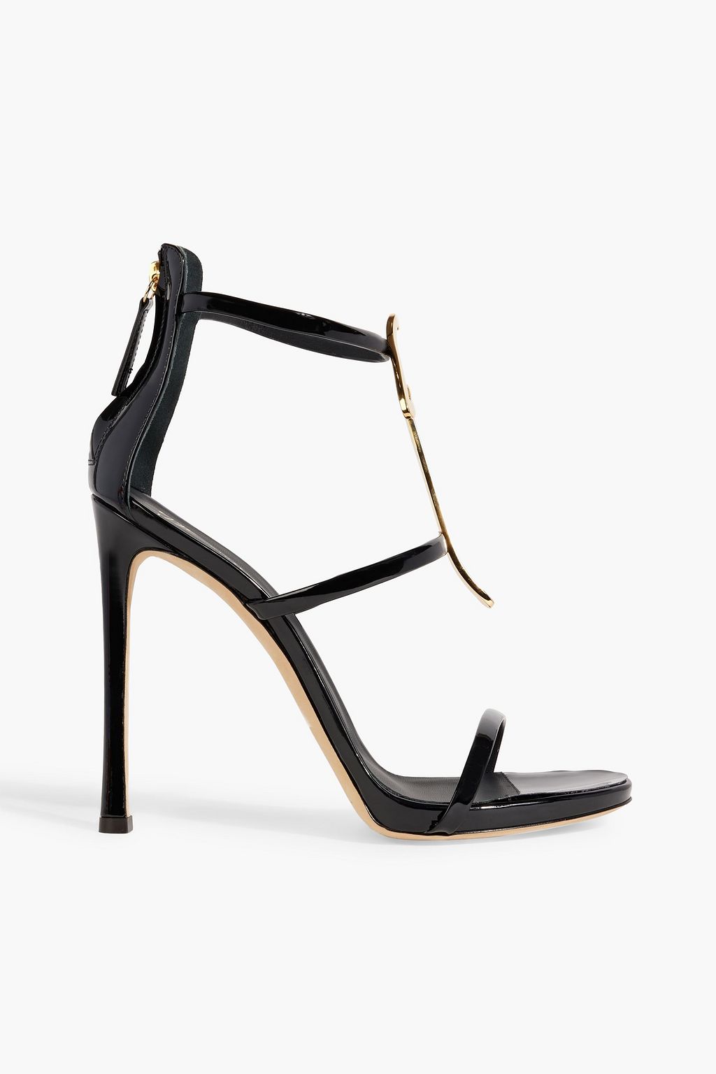 bit Modregning oprejst GIUSEPPE ZANOTTI Harmony G Crystal embellished patent-leather sandals | THE  OUTNET