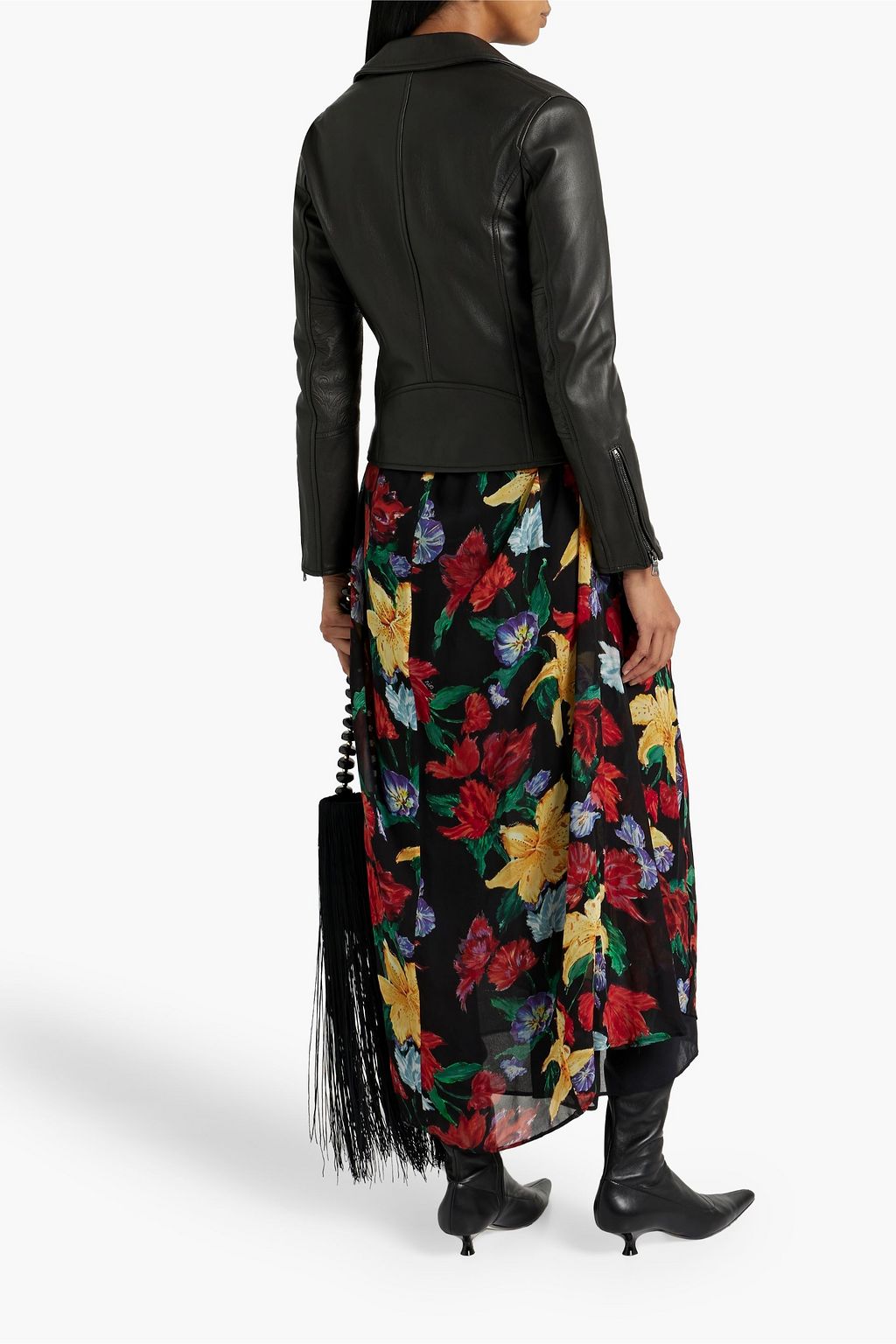 ETRO Embossed leather jacket THE