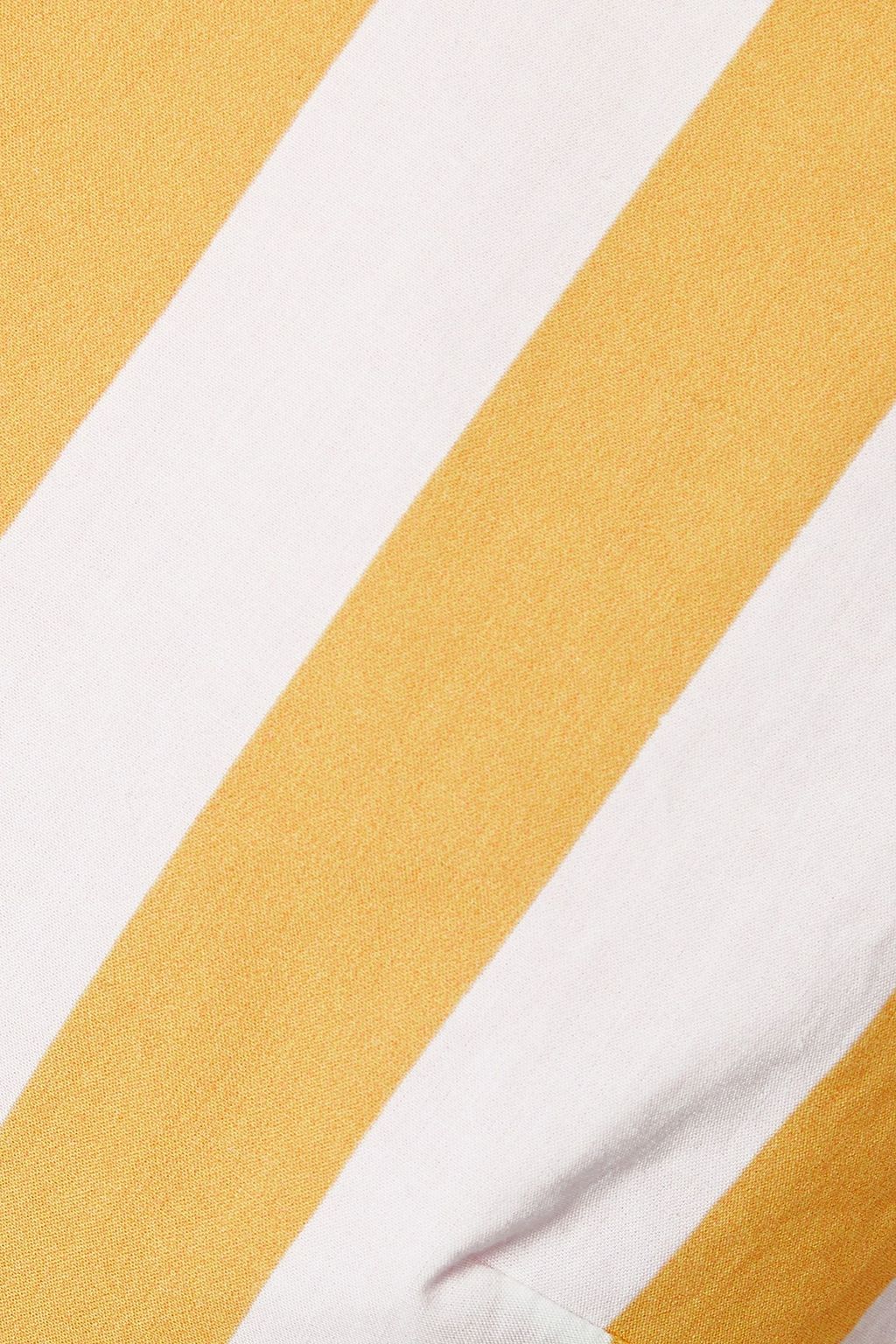 FARM RIO Cropped Neckholder-Oberteil aus Baumwollpopeline mit Streifen und Rückenausschnitt