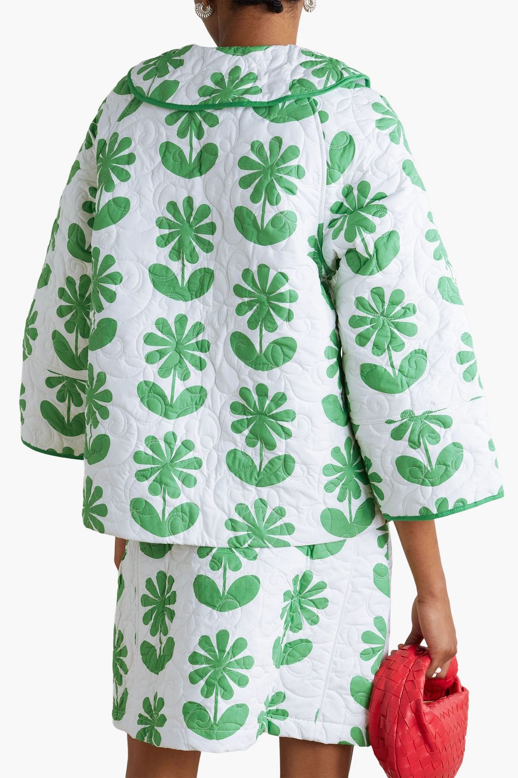 SINDISO KHUMALO Gugu quilted floral-print cotton jacket