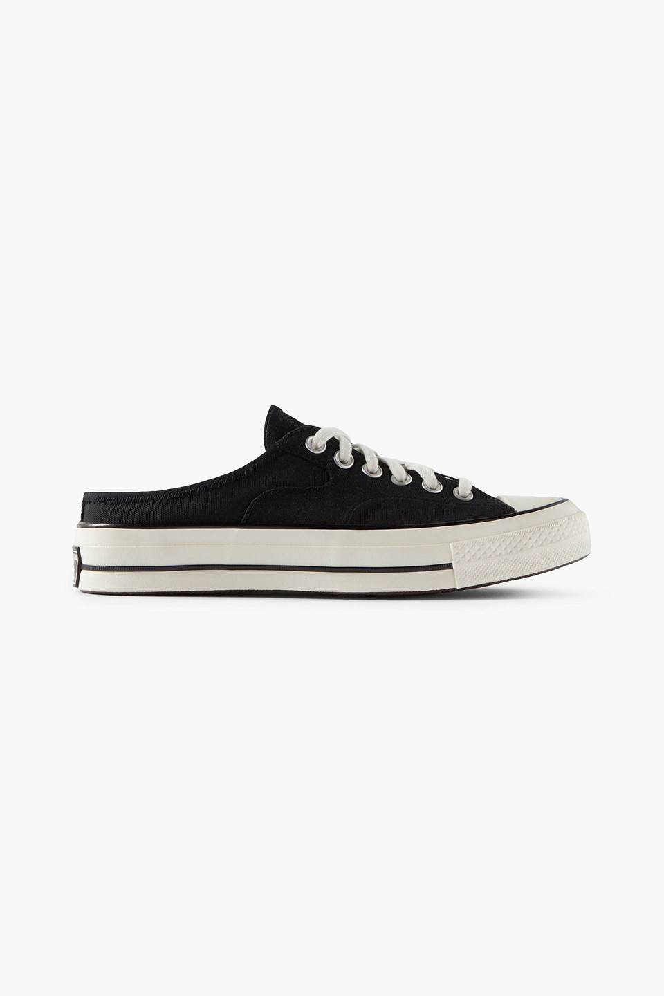 Converse Chuck 70 Ox Mule Canvas Sneakers In Black In Black