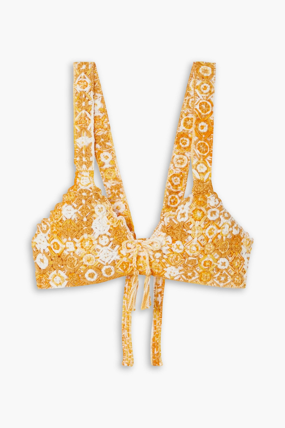 Aline crocheted cotton bikini top