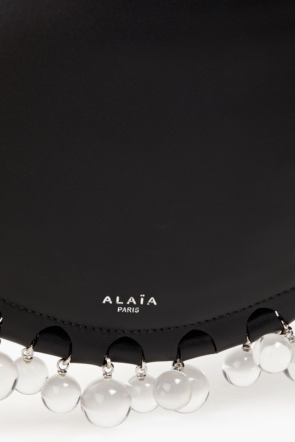ALAÏA Le Demi Lune embellished leather shoulder bag