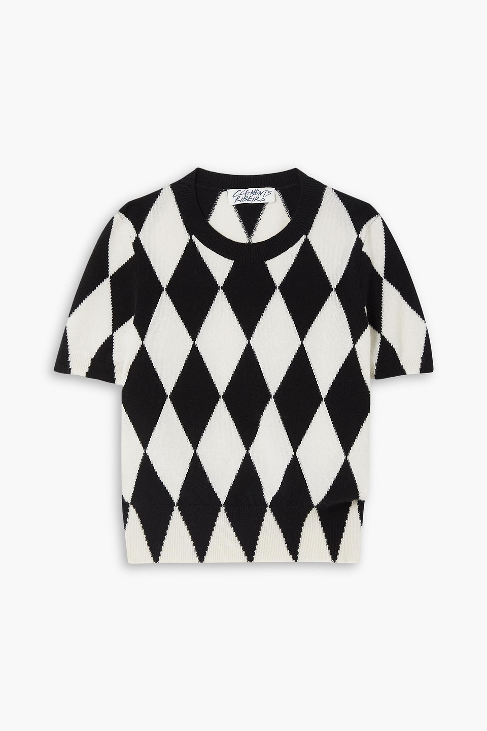 Clements Ribeiro Marzipan Argyle Cashmere Jumper In Multi