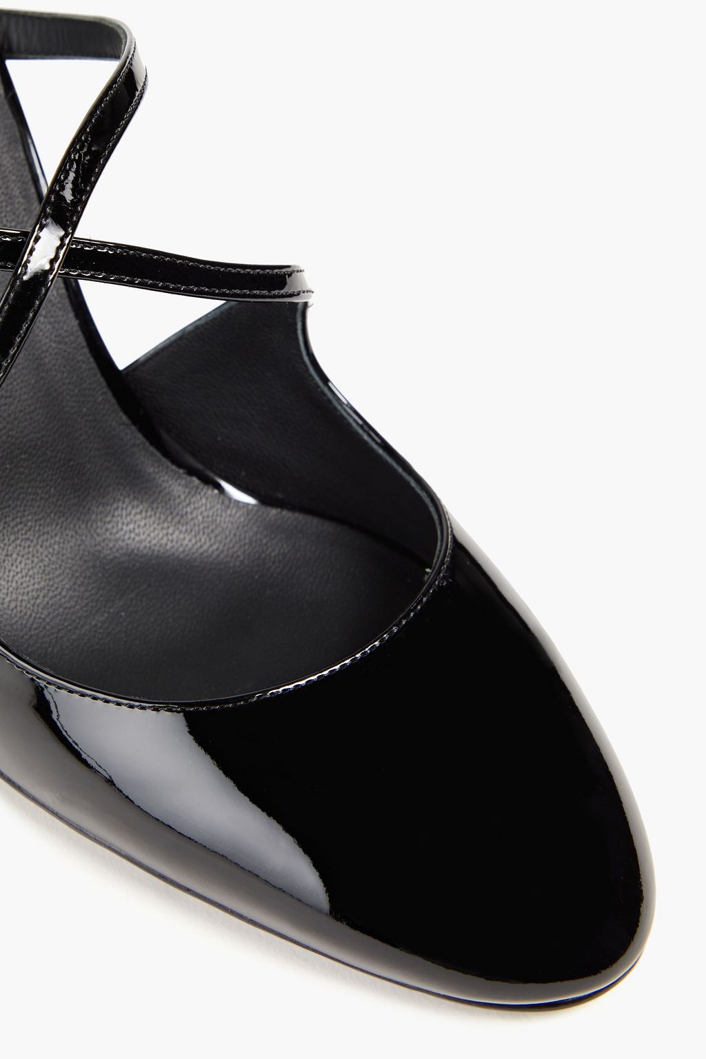 GIUSEPPE ZANOTTI 크리스털 장식 가죽 뮬