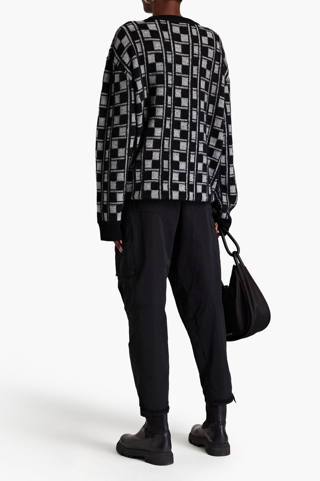 ZANKOV Nigel oversized jacquard-knit merino wool sweater