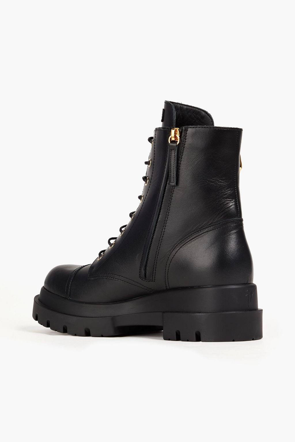 GIUSEPPE ZANOTTI Tankie embellished leather combat boots