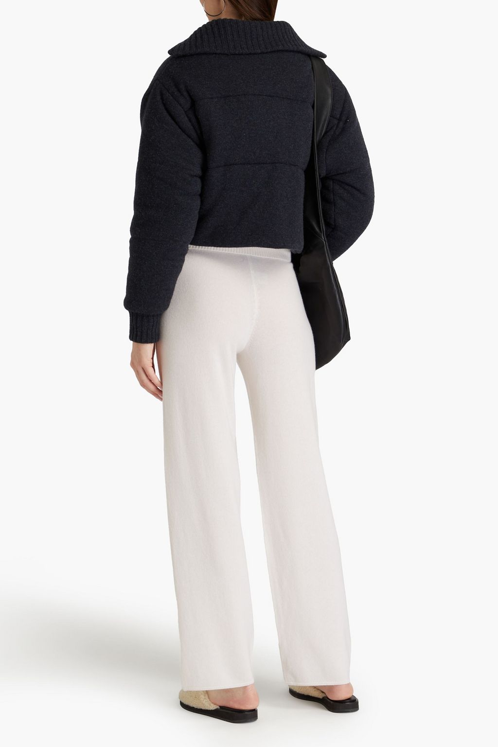 LE KASHA Quilted mélange cashmere jacket