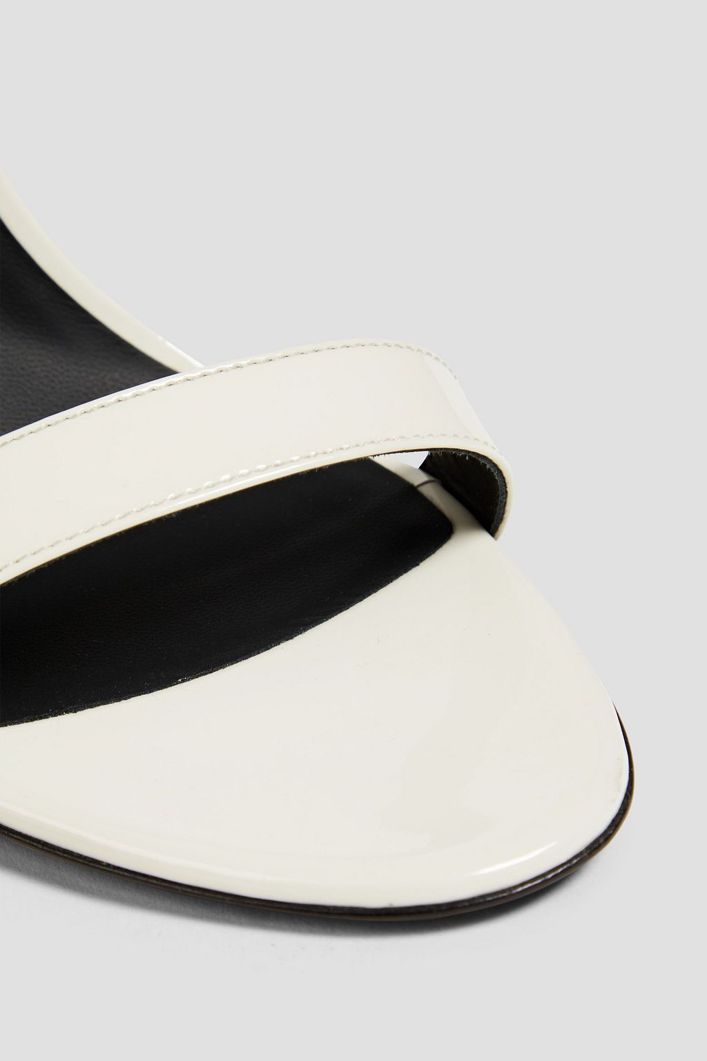 GIUSEPPE ZANOTTI 자밀라 크리스털 장식 페이턴트 가죽 앵클 부츠