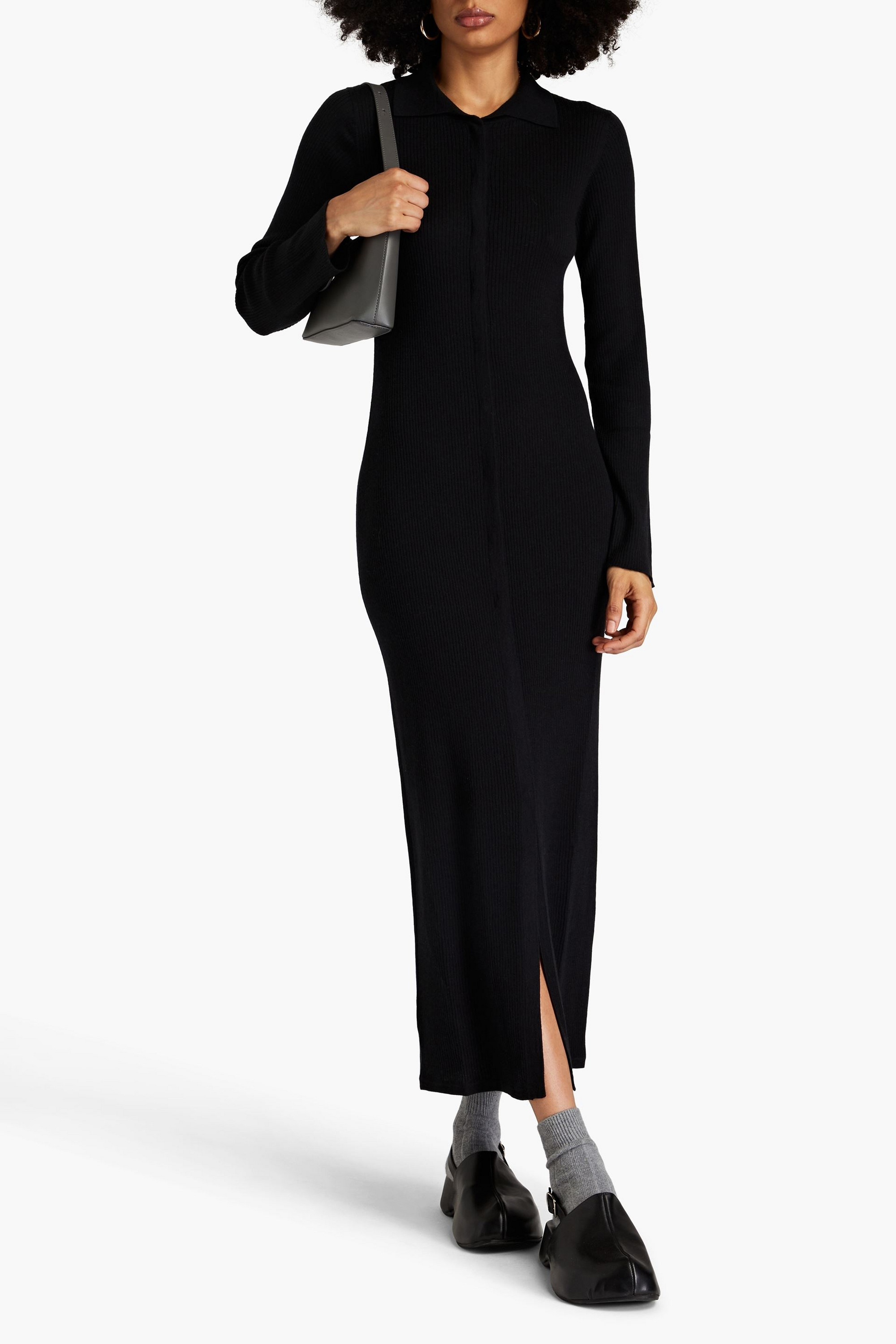 Le Kasha Egina ribbed cashmere maxi dress