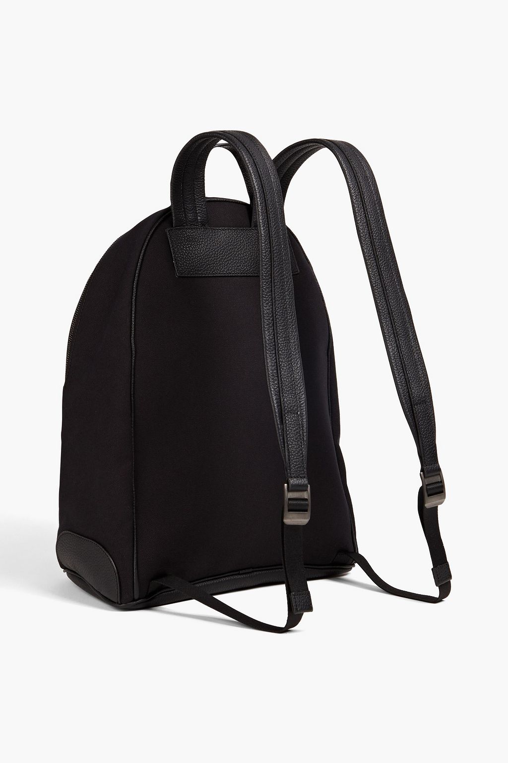 SERAPIAN Leathertrimmed canvas backpack THE