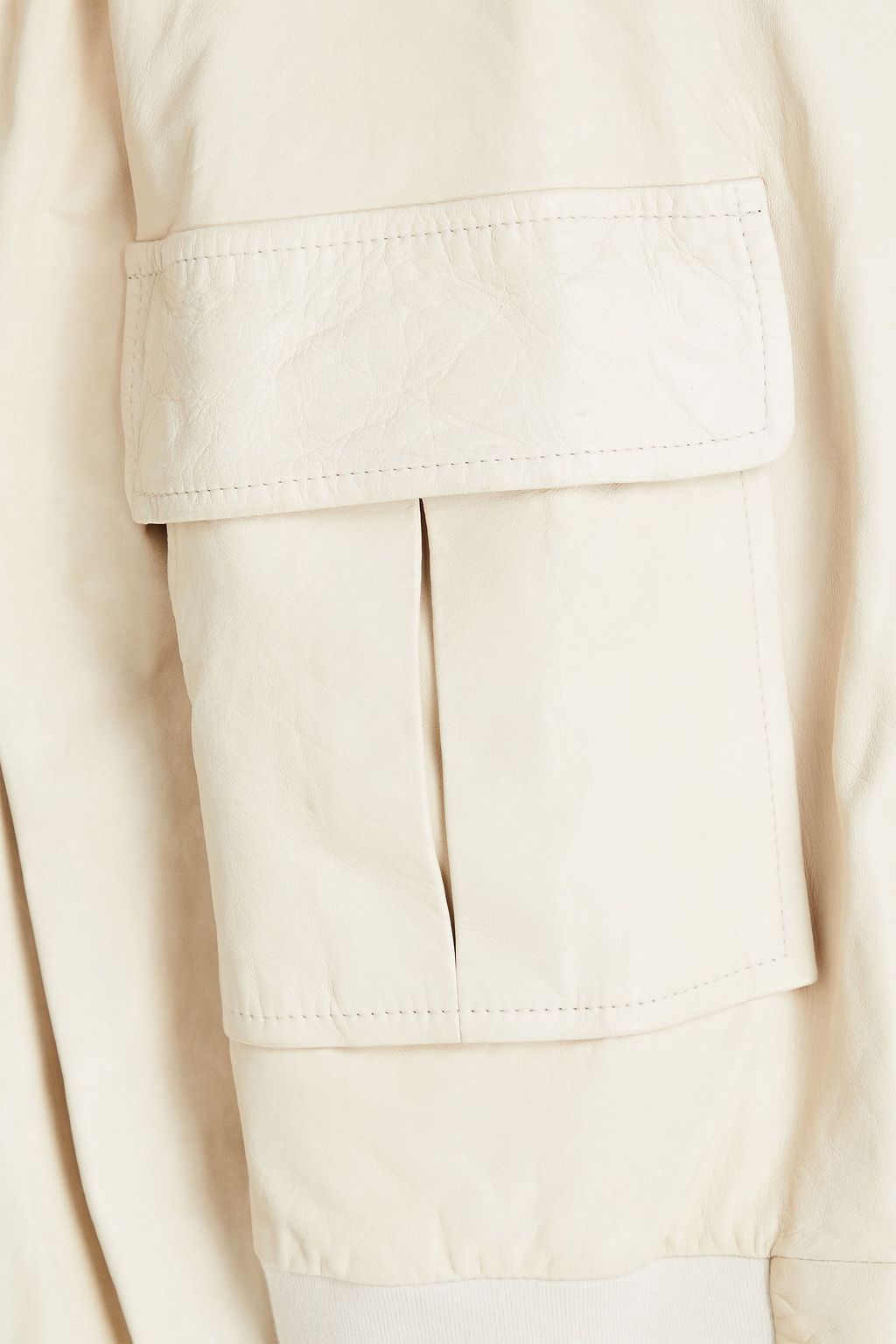 BRUNELLO CUCINELLI Leather bomber jacket