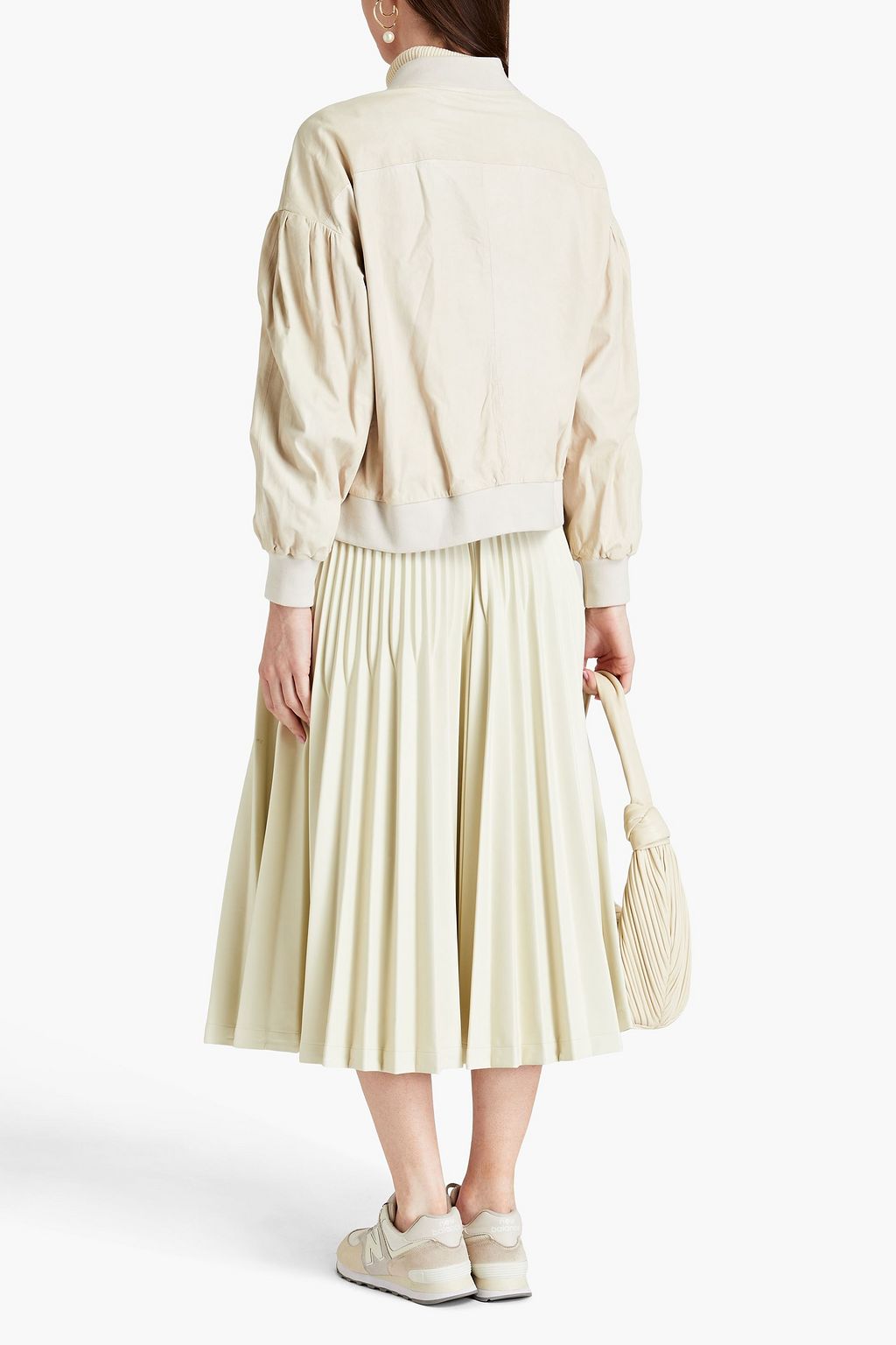 BRUNELLO CUCINELLI Leather bomber jacket