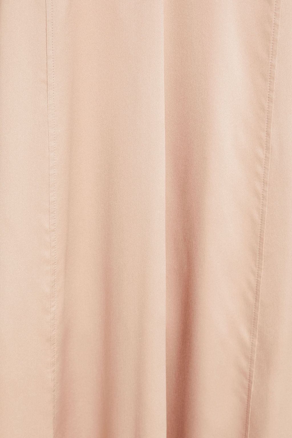 BRUNELLO CUCINELLI ストレッチ シルクサテンクレープ ミディスリップドレス ビーズ付き