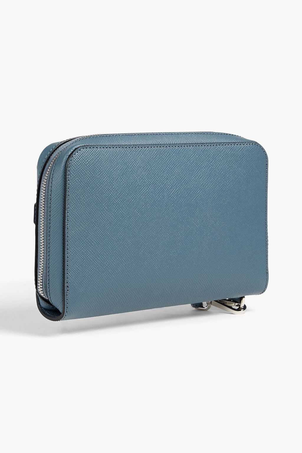 SERAPIAN Stepan textured-leather pouch