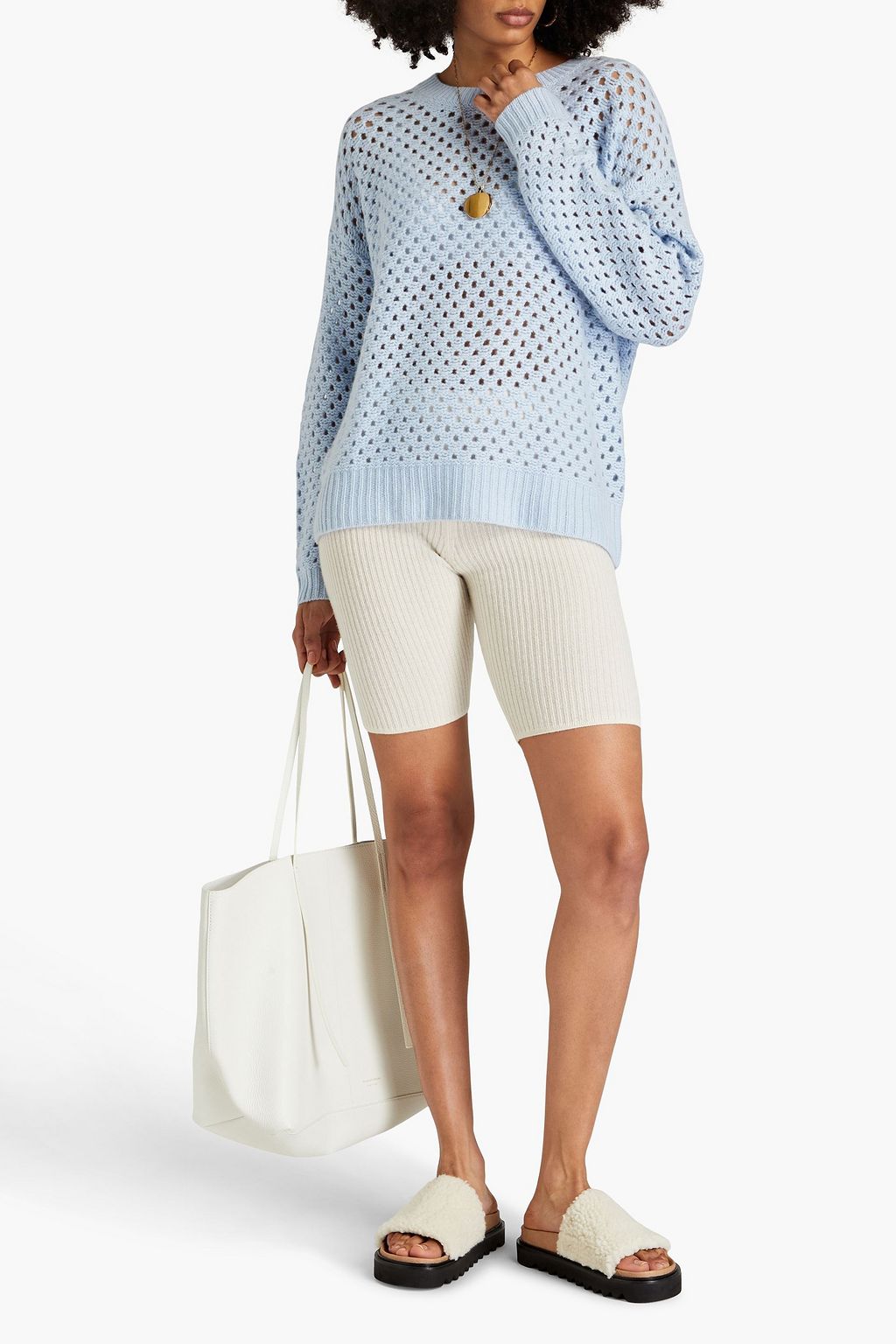 LE KASHA Open-knit cashmere sweater