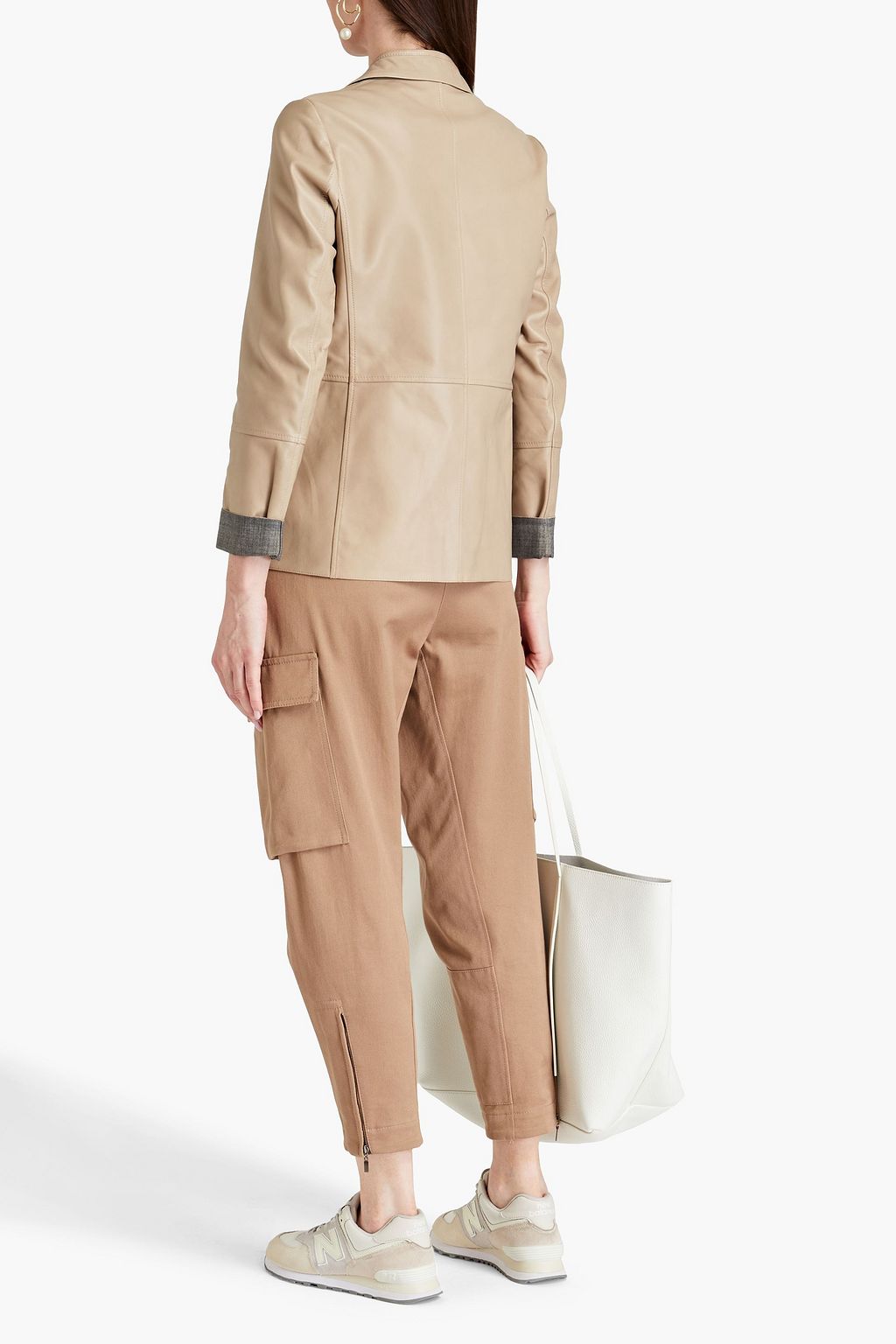 BRUNELLO CUCINELLI Leather blazer