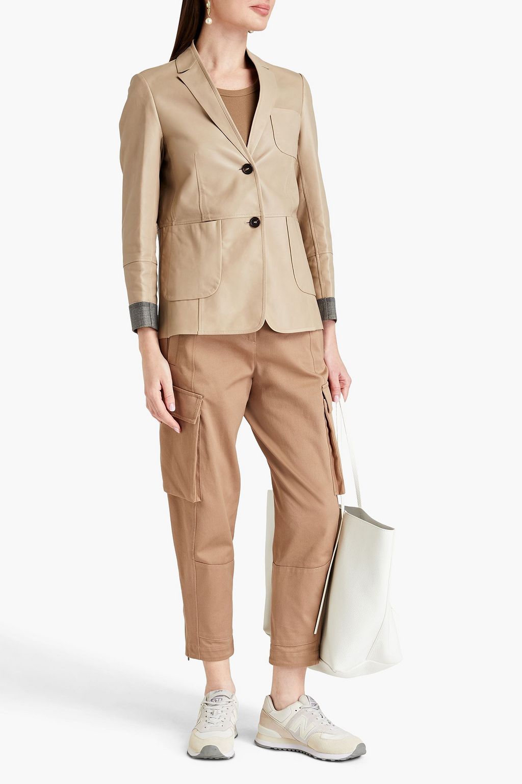 BRUNELLO CUCINELLI Leather blazer