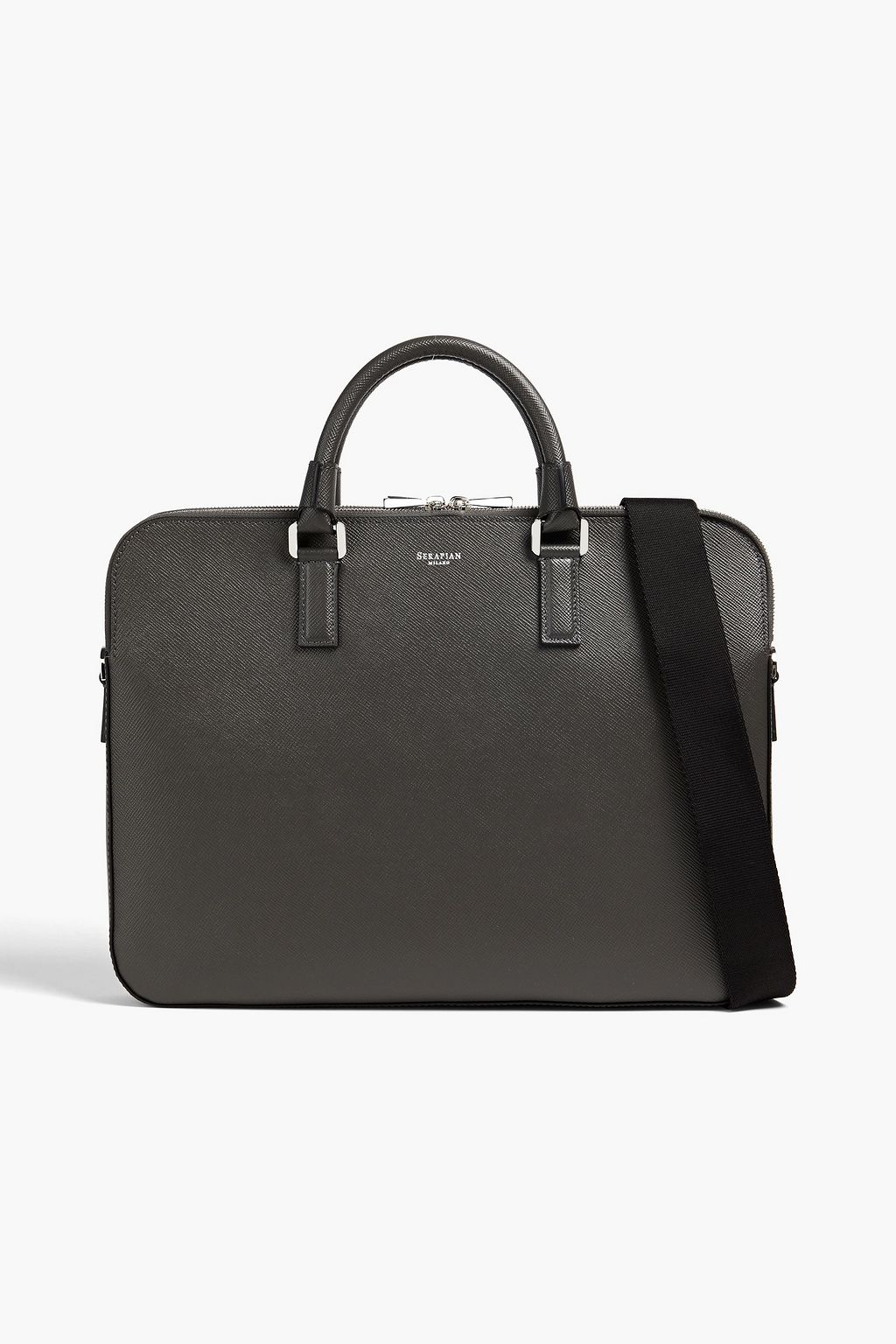 SERAPIAN Texturedleather briefcase THE