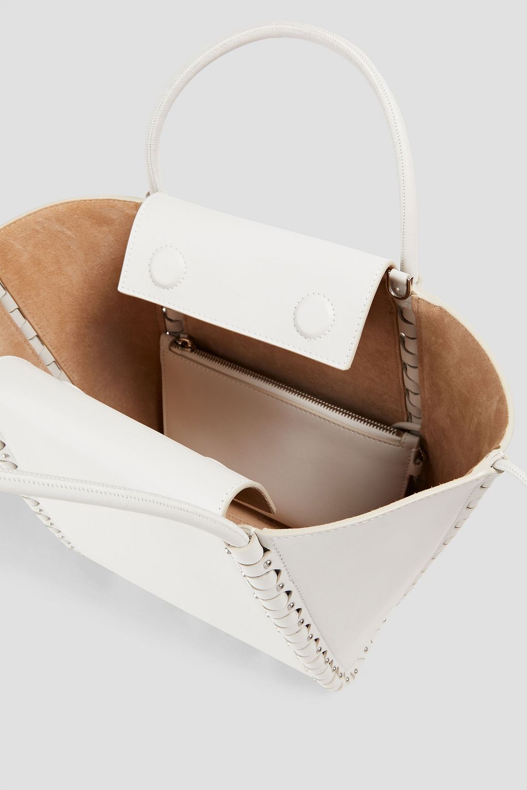 ALAÏA Le Hinge small studded leather tote