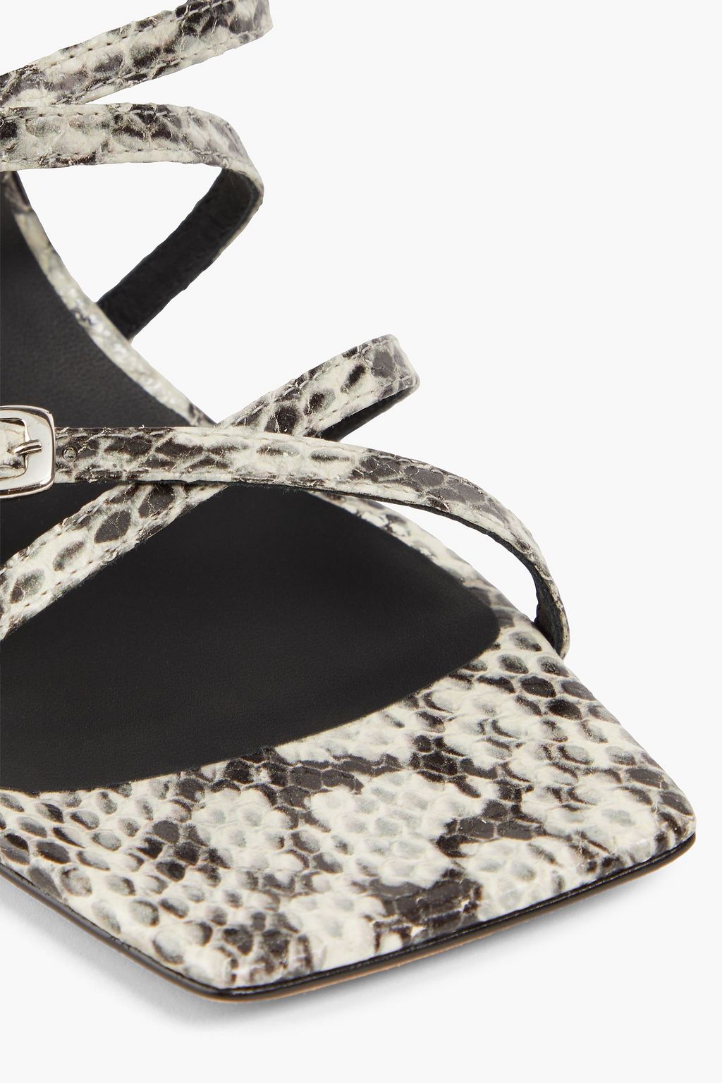 GIUSEPPE ZANOTTI Vanilla Soft Punk snake-effect leather mules