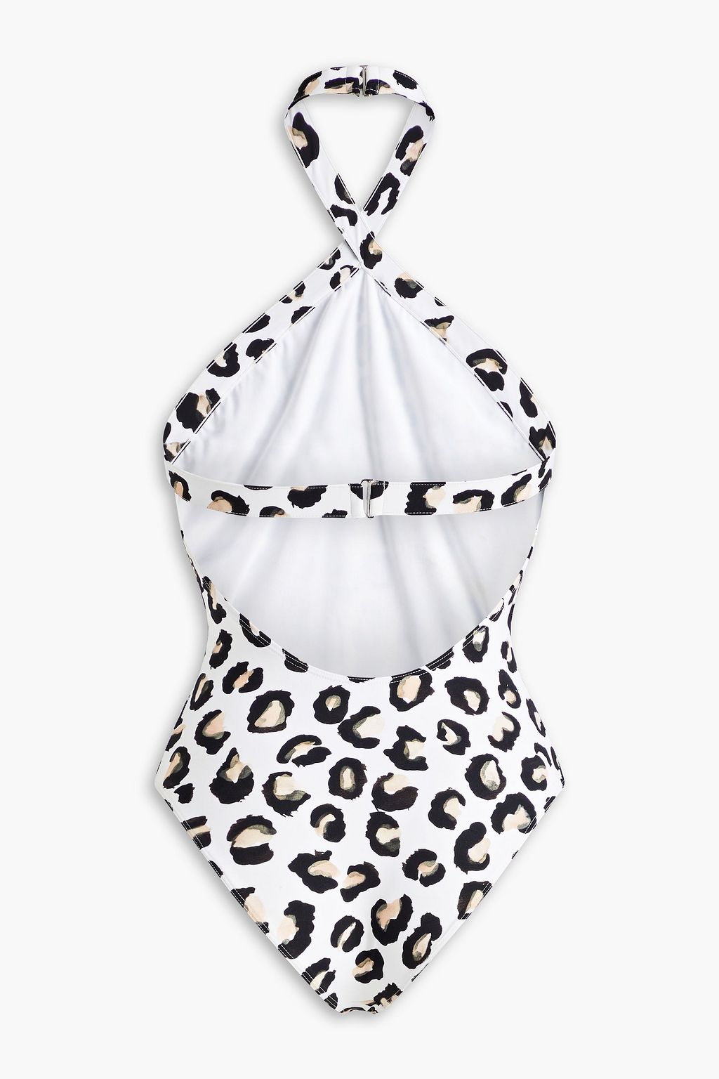 ALAÏA Neckholder-Badeanzug mit Leopardenprint und Cut-outs
