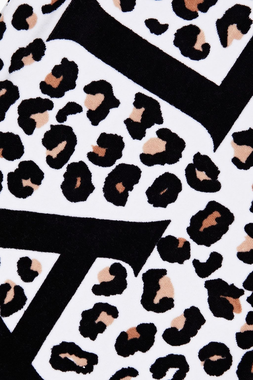 ALAÏA Leopard-print cotton-terry beach towel