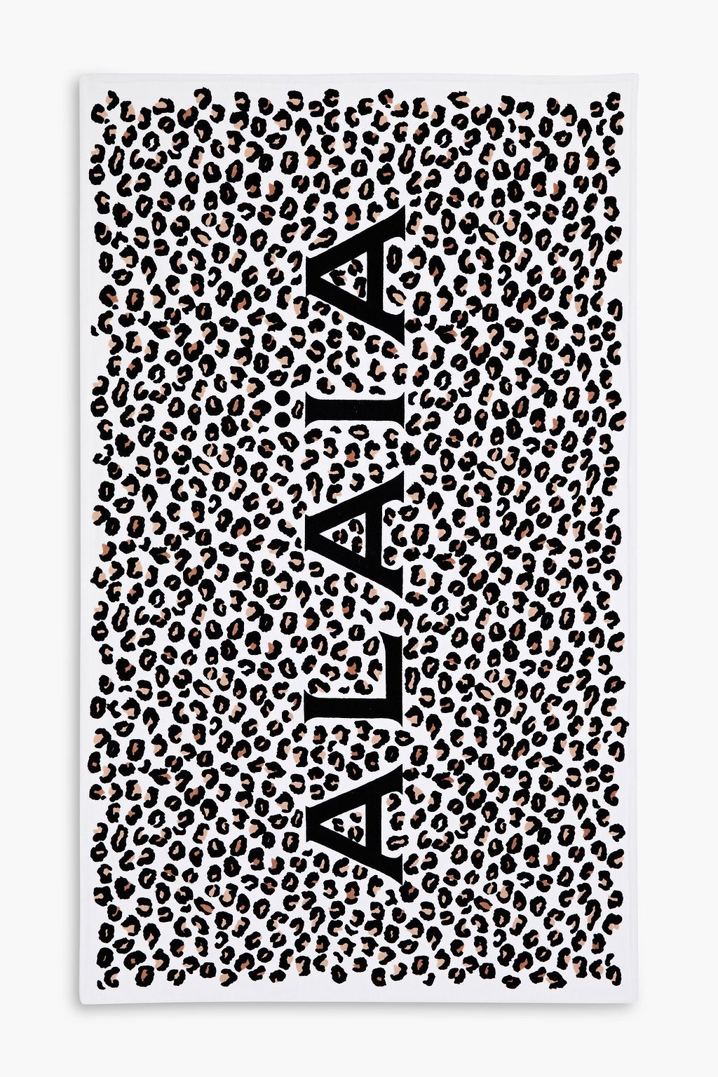ALAÏA Leopard-print cotton-terry beach towel