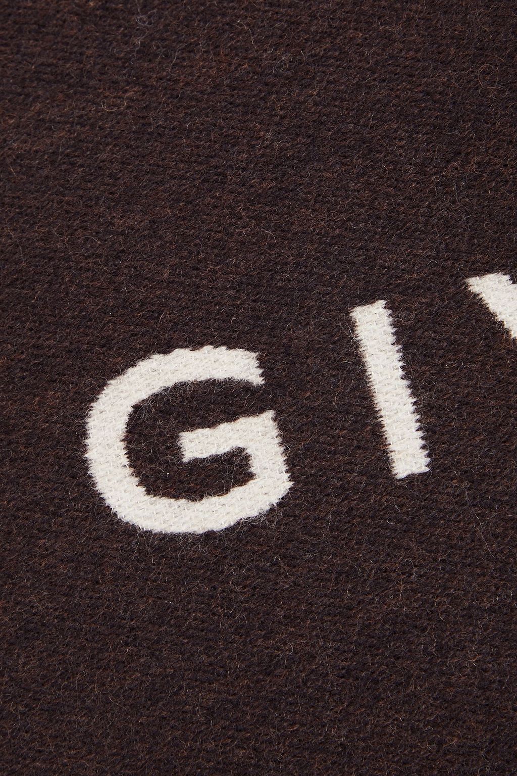 GIVENCHY Wool-blend jacquard scarf