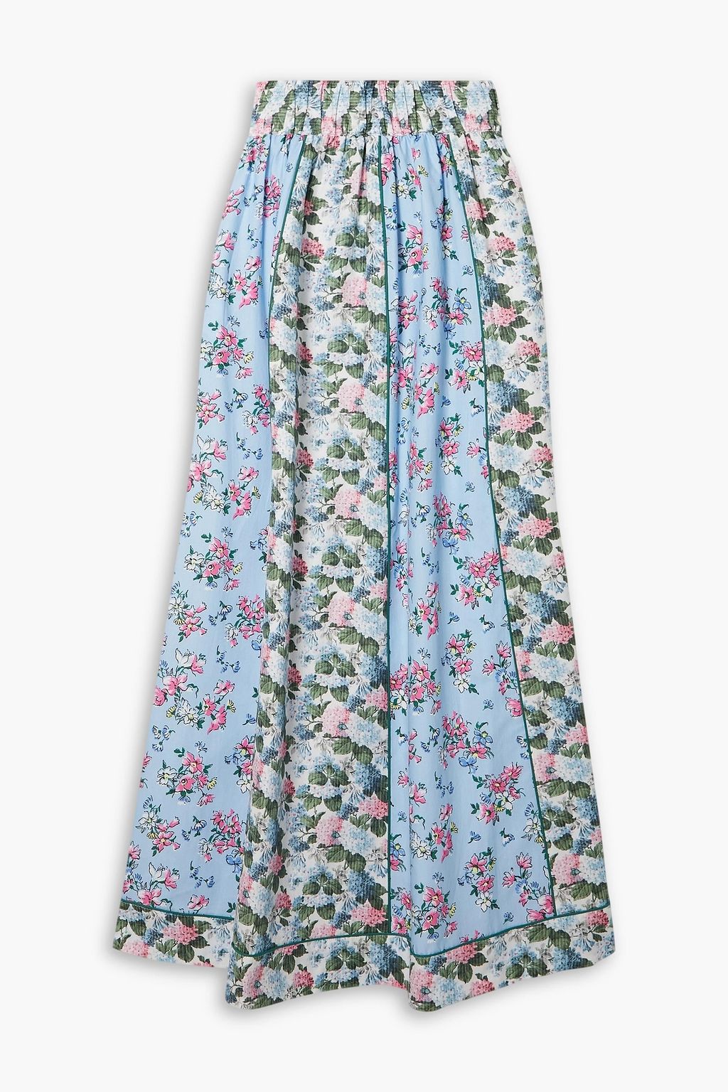 Loran Floral Patch Print Cotton Skirt