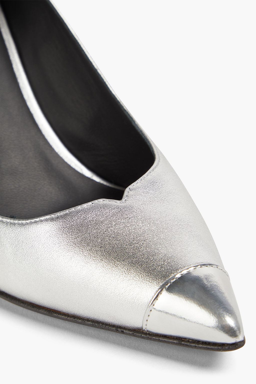 GIUSEPPE ZANOTTI Normal 85 smooth and lizard-effect leather pumps