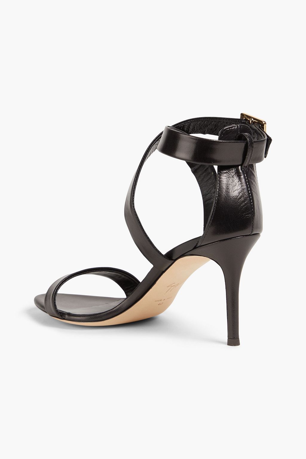 GIUSEPPE ZANOTTI صندل "كولين" من الجلد بكعب مقاس 80