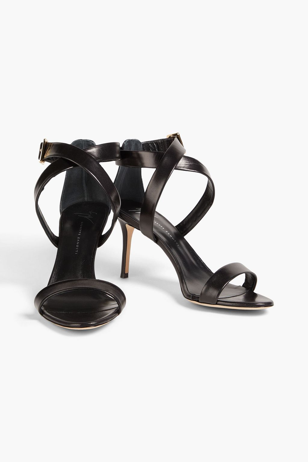 GIUSEPPE ZANOTTI صندل "كولين" من الجلد بكعب مقاس 80