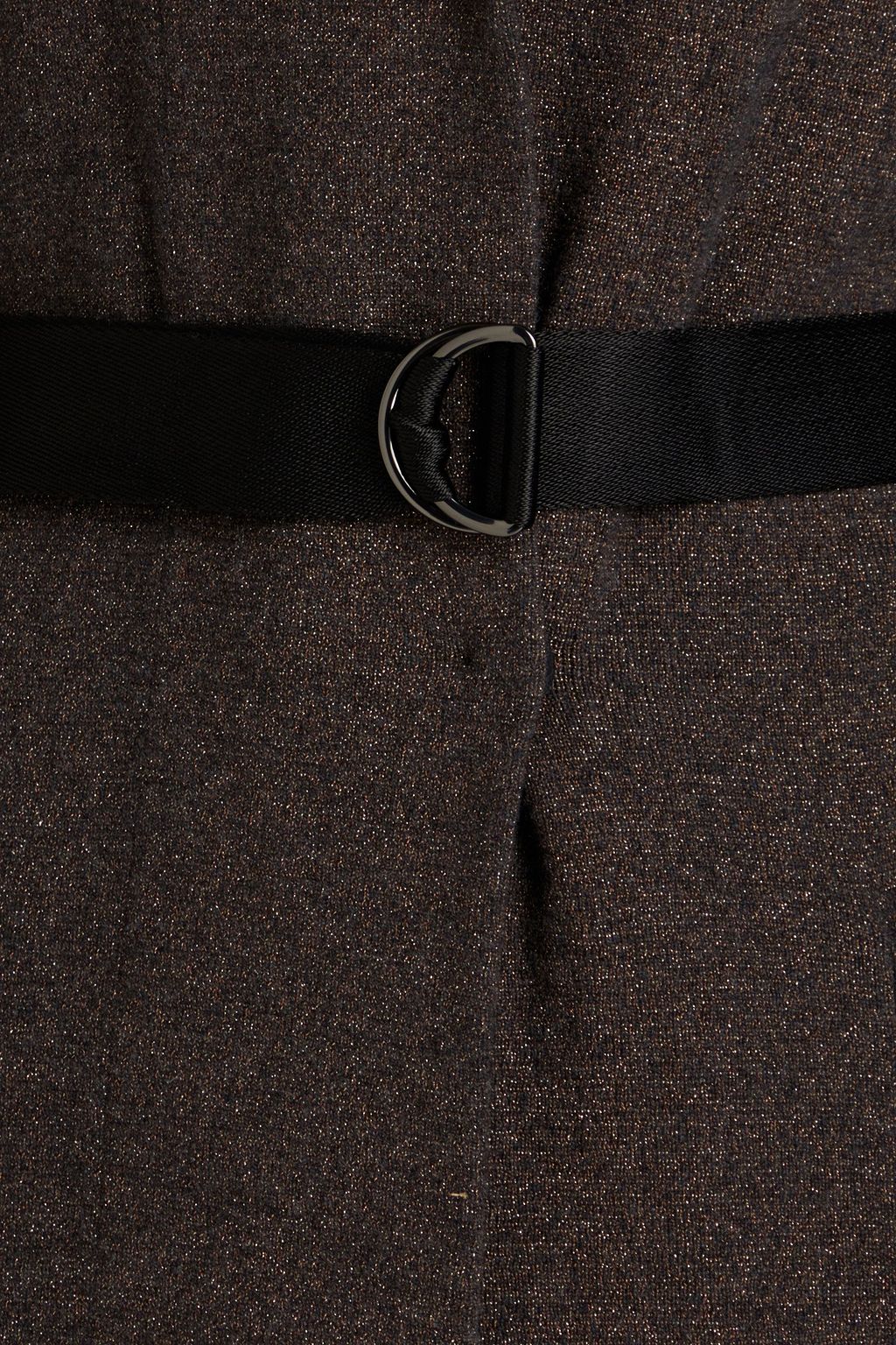 BRUNELLO CUCINELLI Cardigan aus einer Kaschmirmischung mit Metallic-Effekt und Gürtel