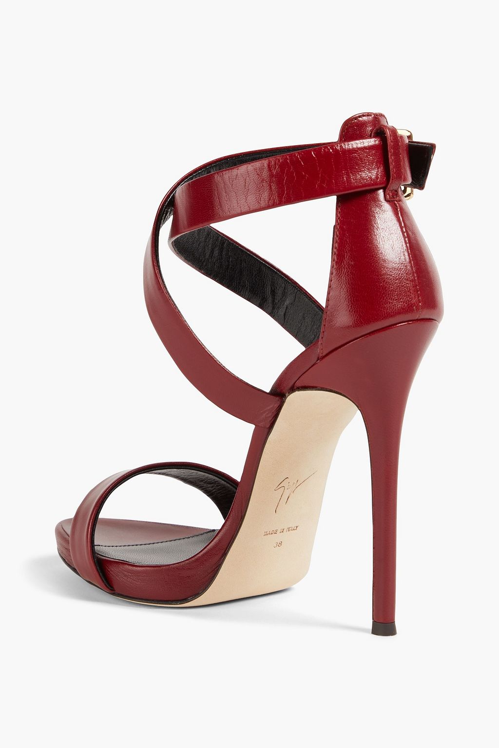 GIUSEPPE ZANOTTI صندل "كولين" من الجلد بكعب مقاس 110