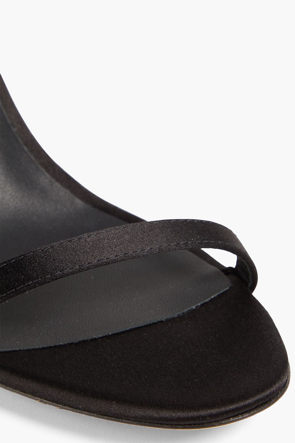 GIUSEPPE ZANOTTI Basic 85 Sandalen aus Satin mit Kristallverzierung