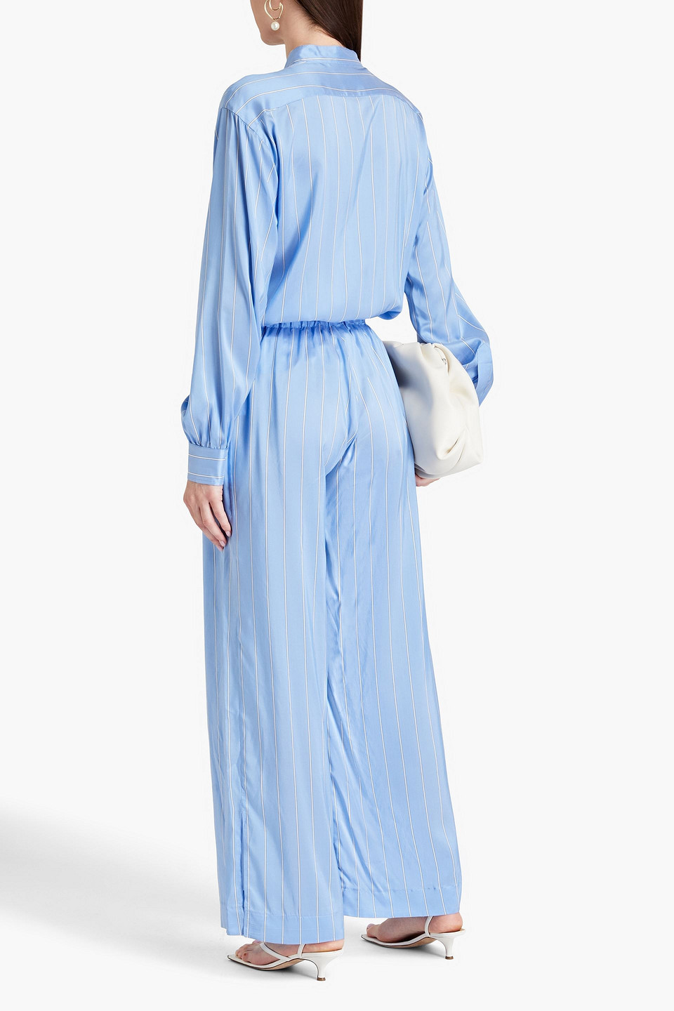 LE KASHA NADINE HENRYL STRIPED SILK SHIRT