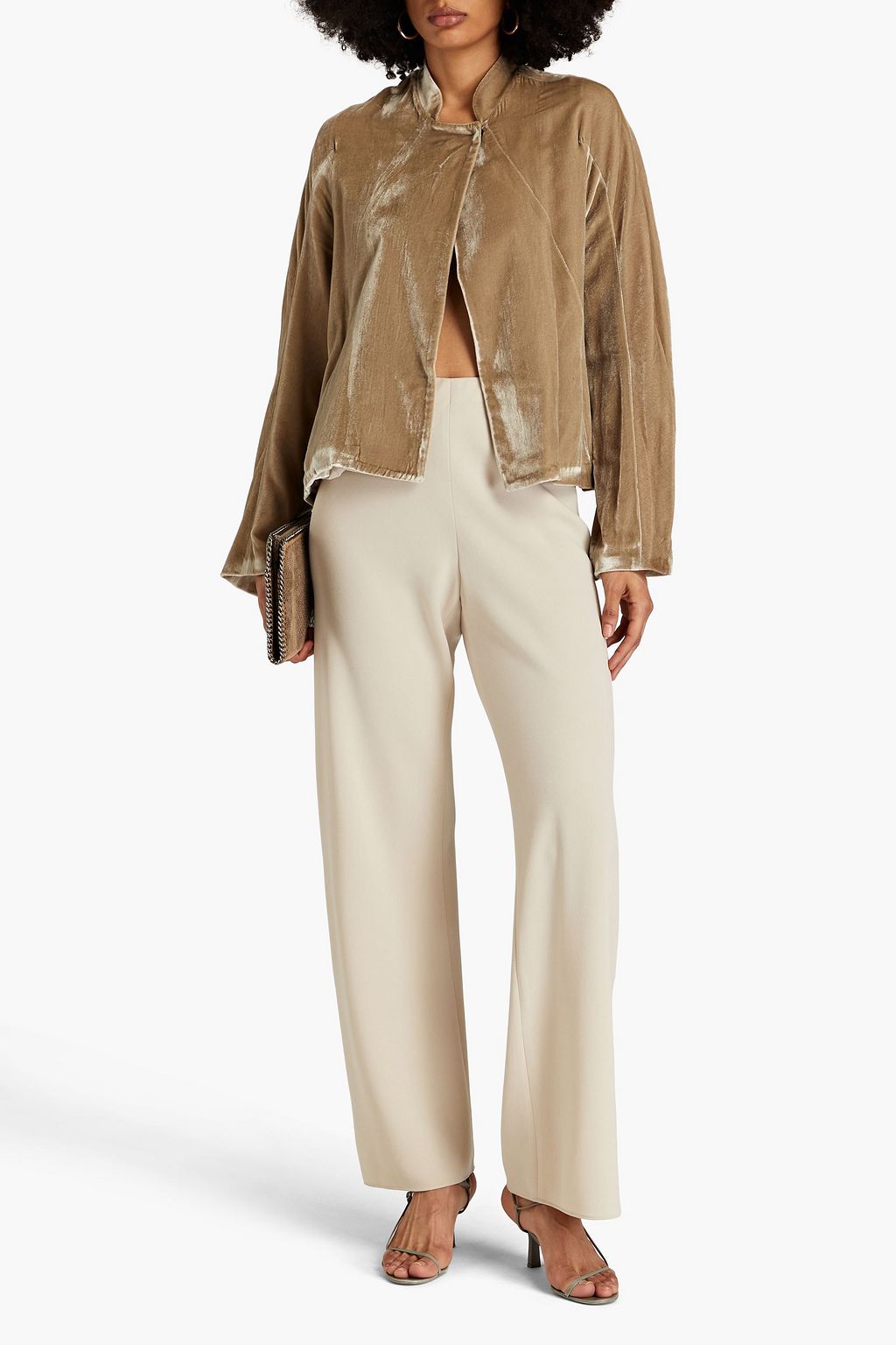 LE KASHA + Nadine Strittmatter Whistle velvet jacket