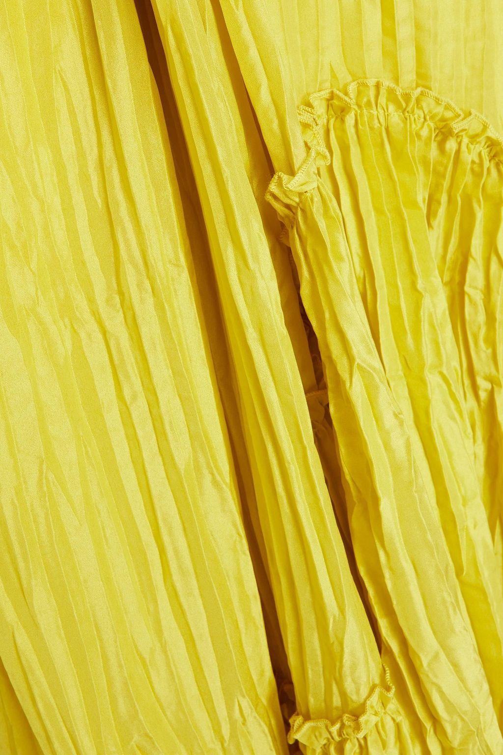 VINCE. Pleated habotai maxi skirt
