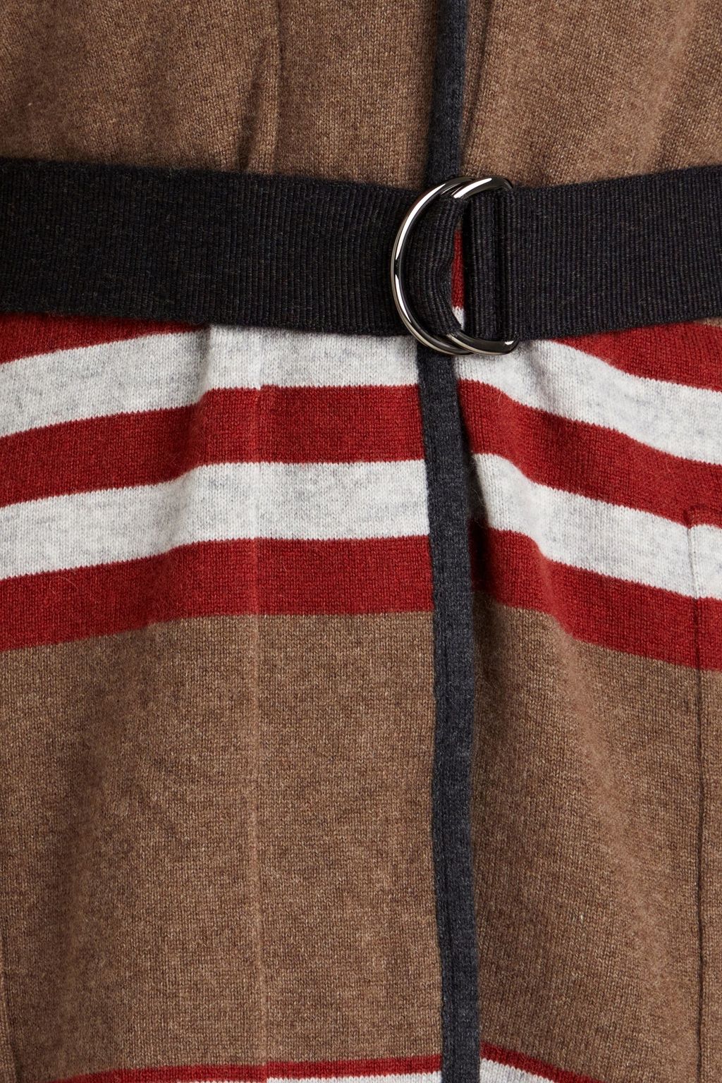 BRUNELLO CUCINELLI カシミヤ カーディガン ビーズ付き ストライプ