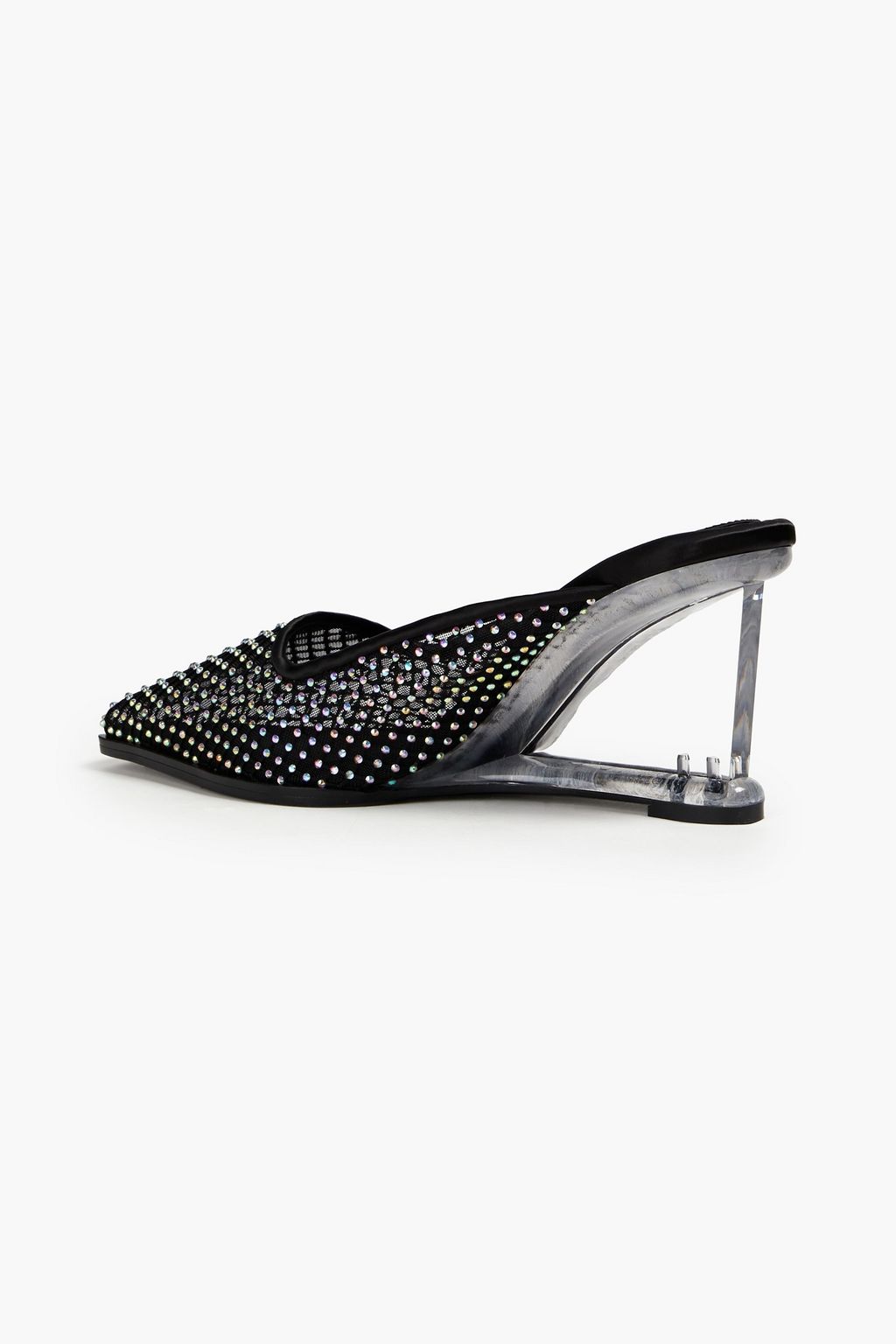 STINE GOYA Crystal-embellished mesh mules | THE OUTNET