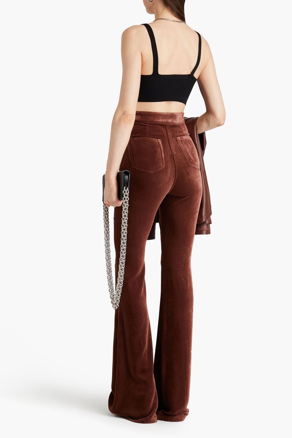 RICK OWENS Velvet flared pants