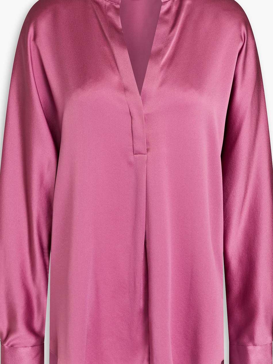 silk-satin blouse