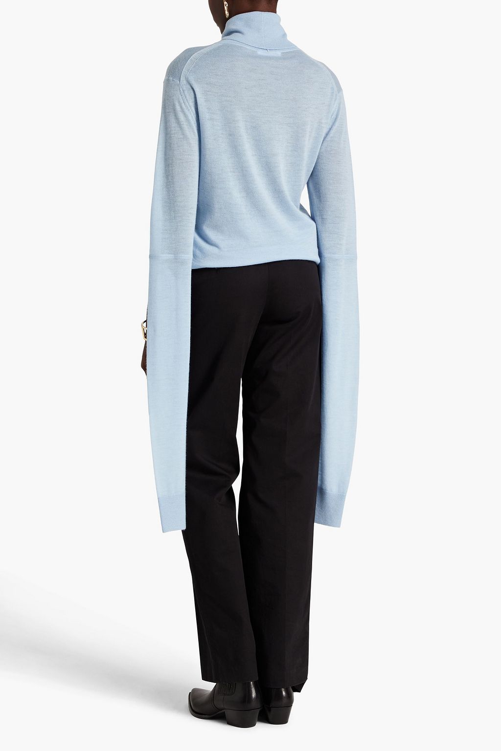 Helmut lang shoulder cutout turtleneck best sale