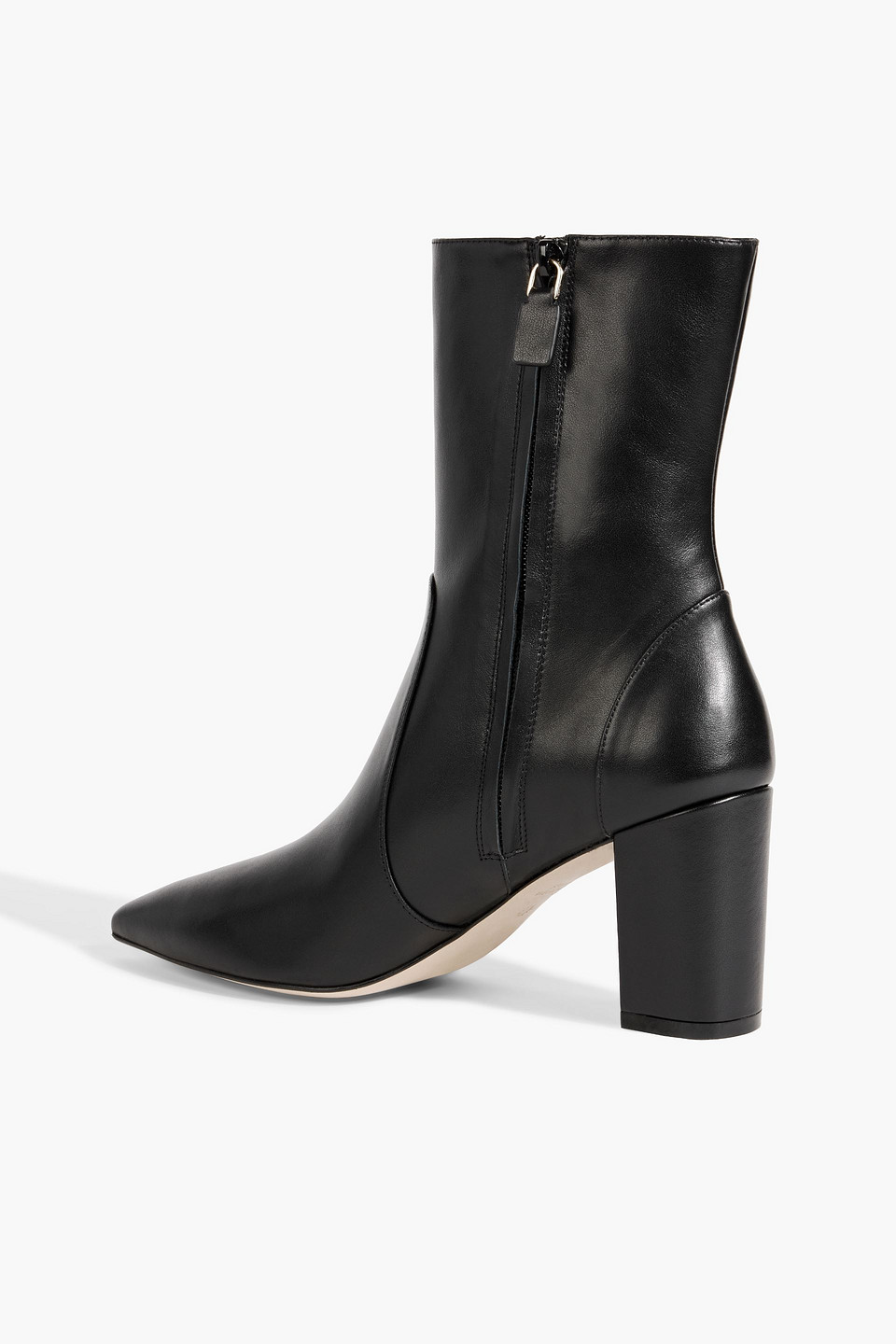 Stuart Weitzman Linaria 75 Ankle Boots Aus Leder In Black