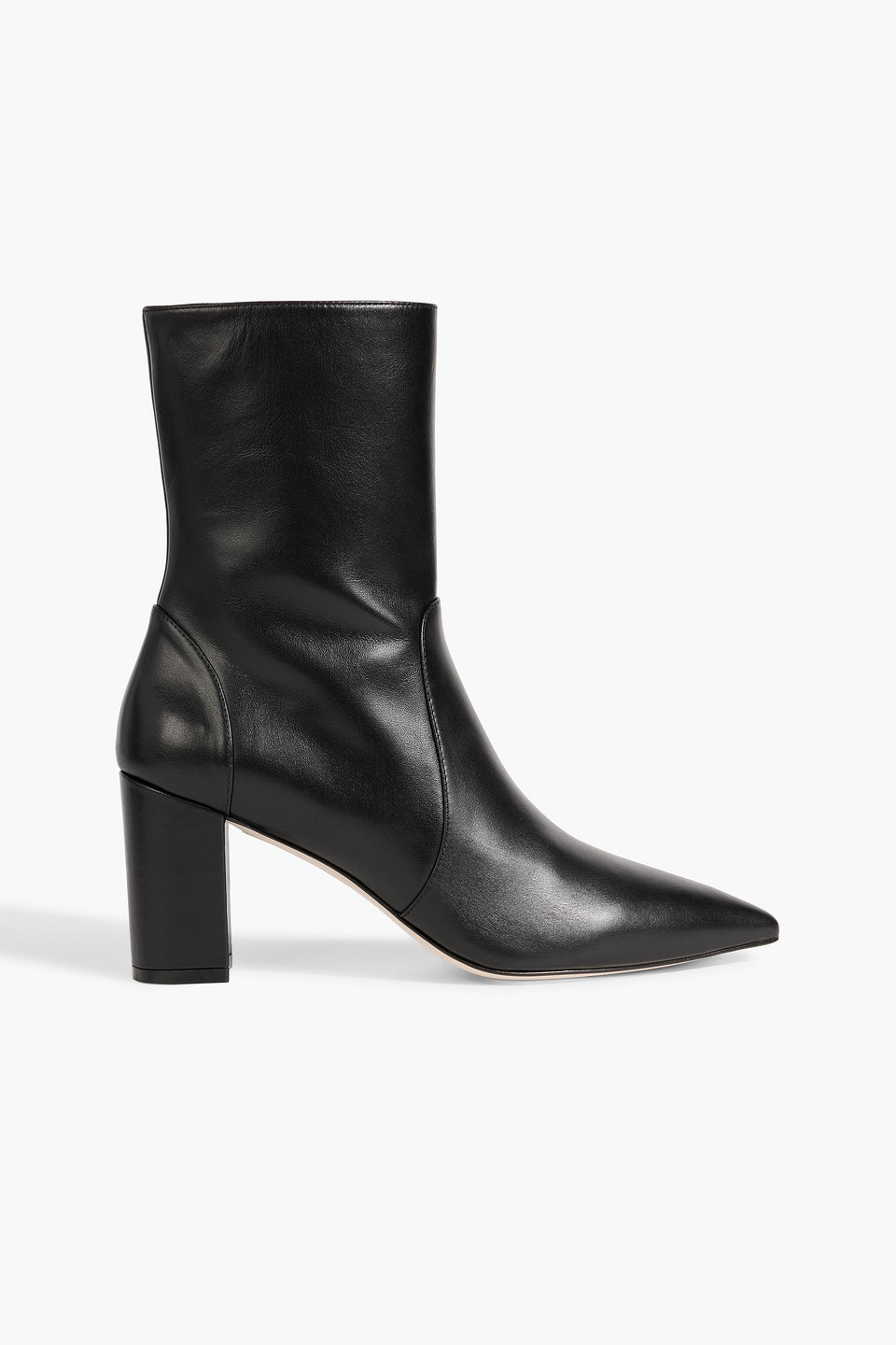 Stuart Weitzman Linaria 75 Ankle Boots Aus Leder In Black