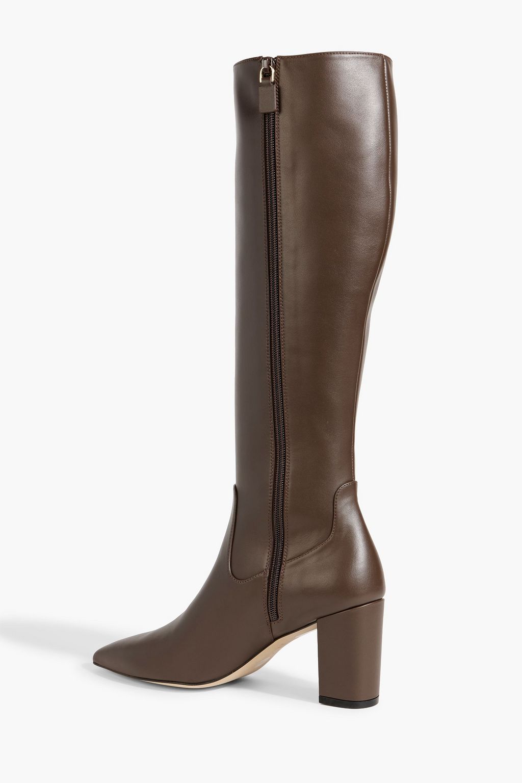 STUART WEITZMAN بوت بطول الركبة 'يوليانا' من الجلد بكعب مقاس 60